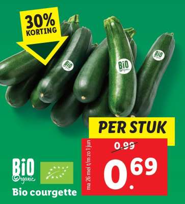 Bio courgette