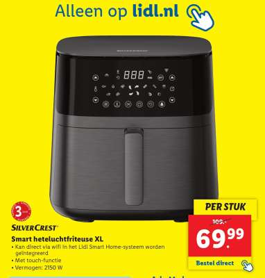 Smart heteluchtfriteuse XL