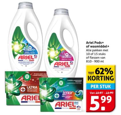 Ariel Pods+ of wasmiddel+
