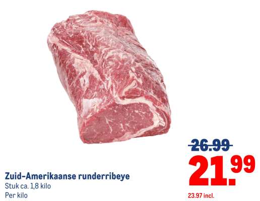 Zuid-Amerikaanse runder ribeye