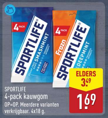 SPORTLIFE 4-pack kauwgom