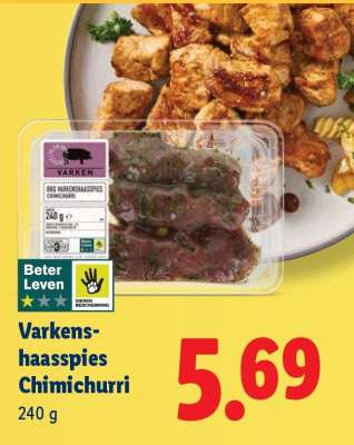 Varkenshaasspies Chimichurri