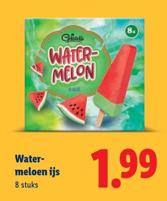 Water-meloen ijs