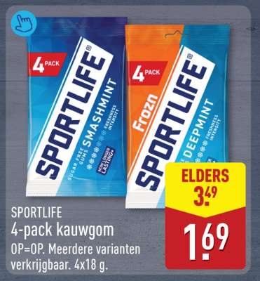 SPORTLIFE 4-pack kauwgom