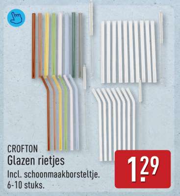 CROFTON Glazen rietjes