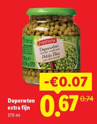 Doperwten extra fijn