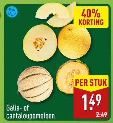 Galia- of cantaloupemeloen