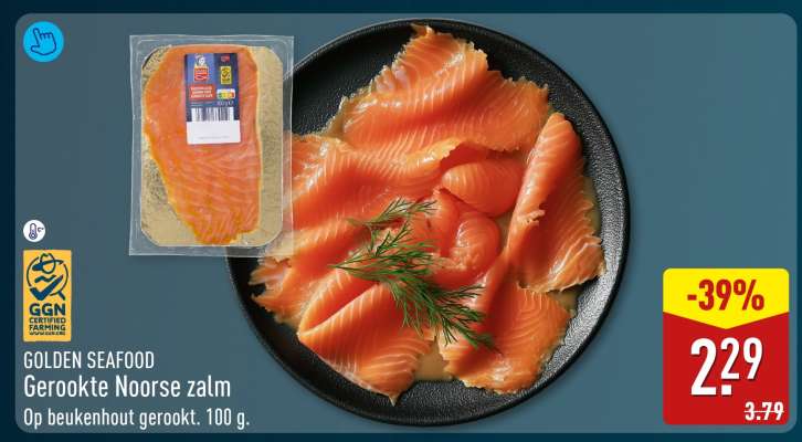 GOLDEN SEAFOOD Gerookte Noorse zalm