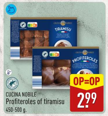 CUCINA NOBILE Profiteroles of tiramisu