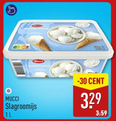 MUCCI Slagroomijs