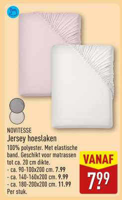 NOVITESSE Jersey hoeslaken