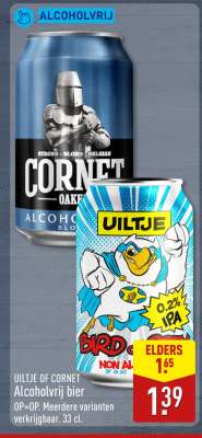 UILTJE OF CORNET Alcoholvrij bier