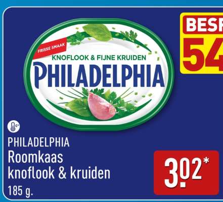 PHILADELPHIA Roomkaas knoflook & kruiden