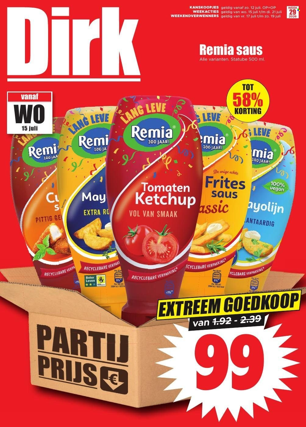 Dirk-aanbieding - 15.7.2026 - 21.7.2026. Pagina 1