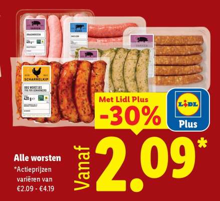 Alle worsten