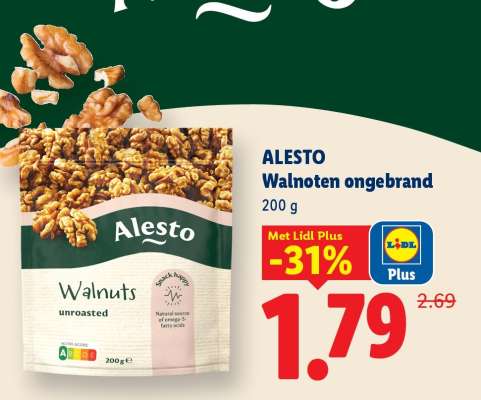 ALESTO Walnoten ongebrand