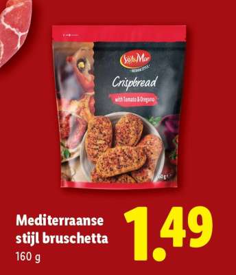 Mediterraanse stijl bruschetta