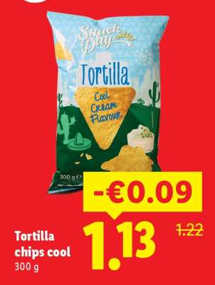 Tortilla chips cool