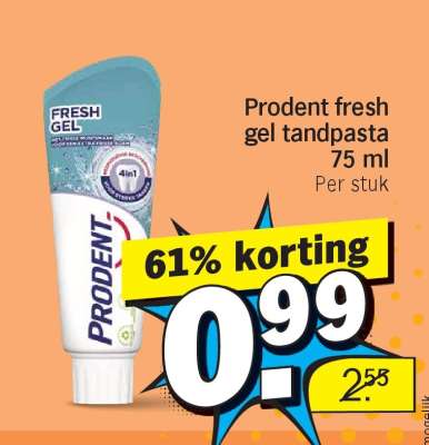 Prodent fresh gel tandpasta 75 ml