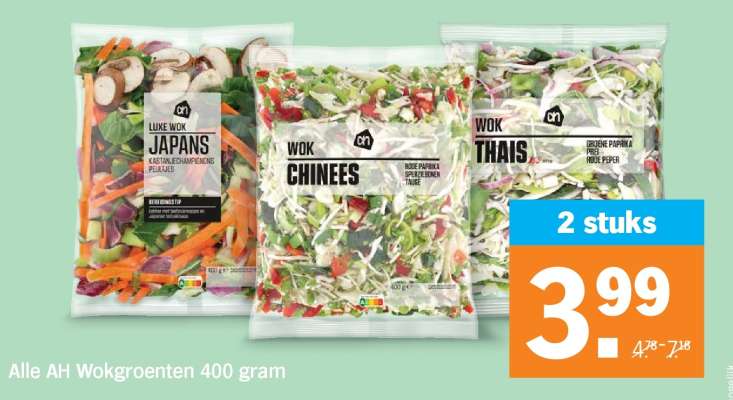 Alle AH Wokgroenten 400 gram