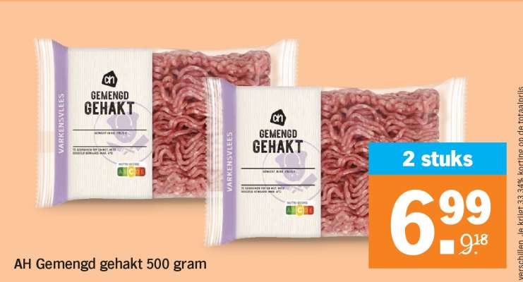 AH Gemengd gehakt 500 gram