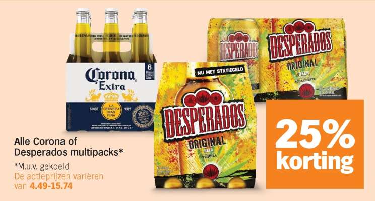 Corona of Desperados multipacks