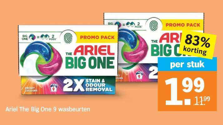 Ariel The Big One 9 wasbeurten