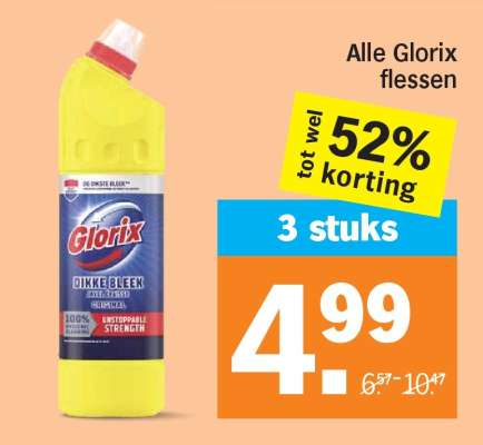 Alle Glorix flessen