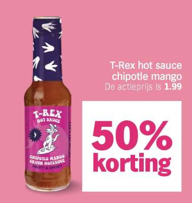 T-Rex hot sauce chipotle mango