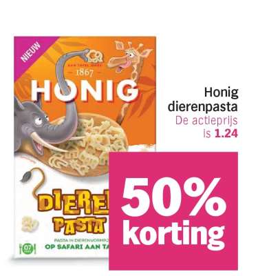 Honig dierenpasta