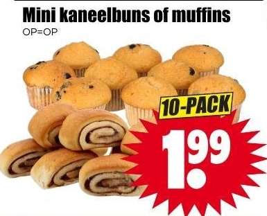 Mini kaneelbuns of muffins