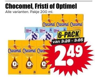 Chocomel, Fristi of Optimel