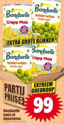Bonduelle mais of doperwten