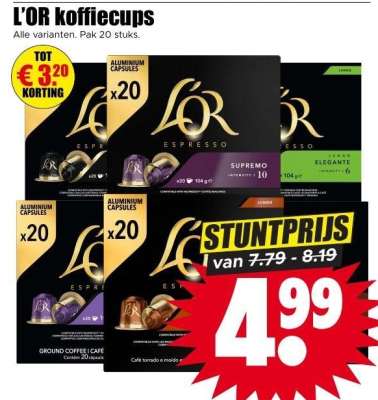 L'OR koffiecups