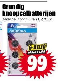 Grundig knoopcelbatterijen