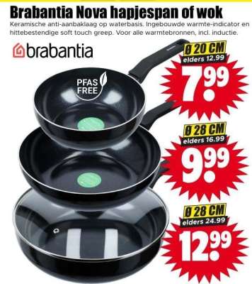Brabantia Nova hapjespan of wok