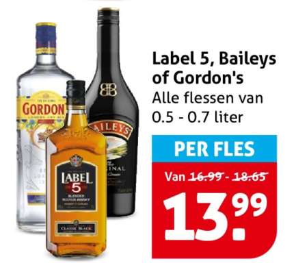Label 5, Baileys of Gordon's