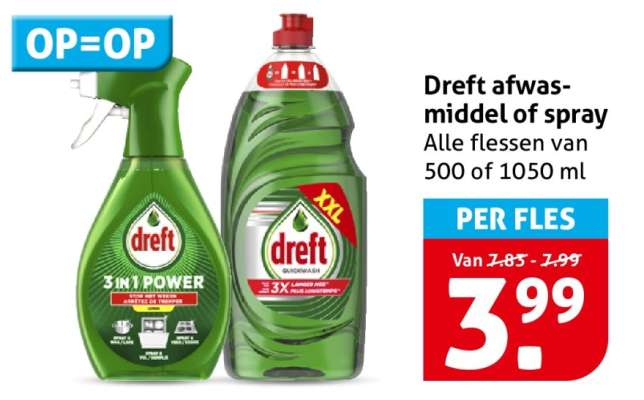 Dreft afwasmiddel of spray