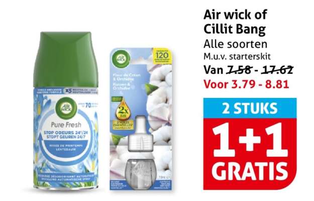 Air wick of Cillit Bang