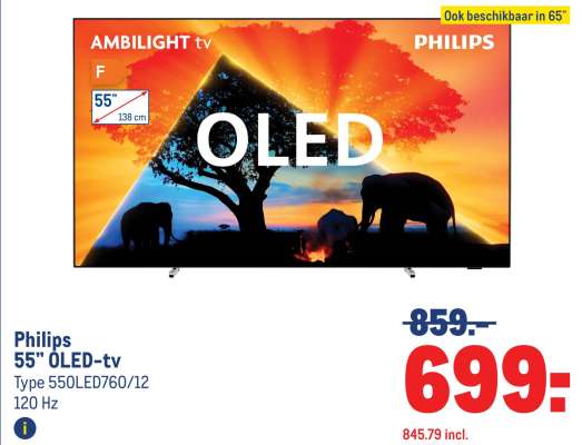 Philips 55” OLED-tv
