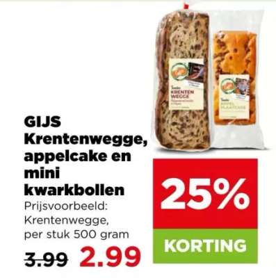 GIJS Krentenwegge, appelcake en mini kwarkbollen