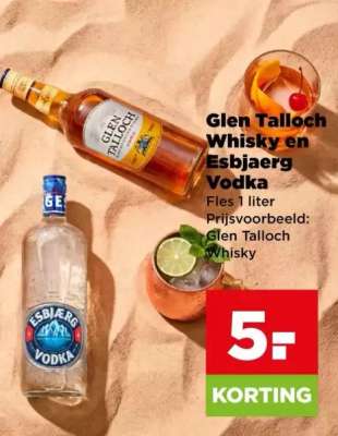 Glen Talloch Whisky en Esbjaerg Vodka