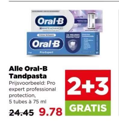 Alle Oral-B Tandpasta