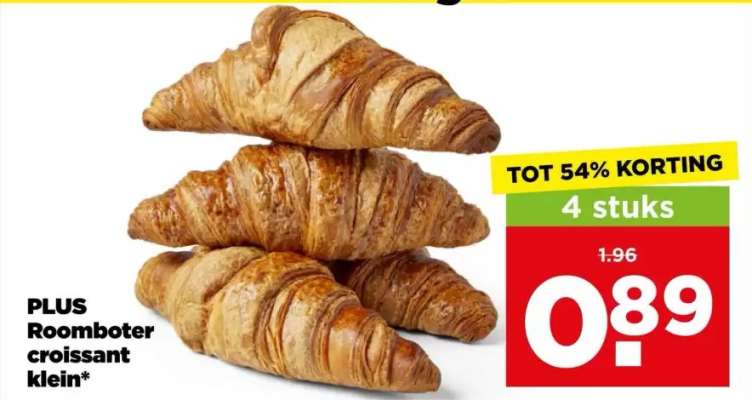 PLUS Roomboter croissant klein