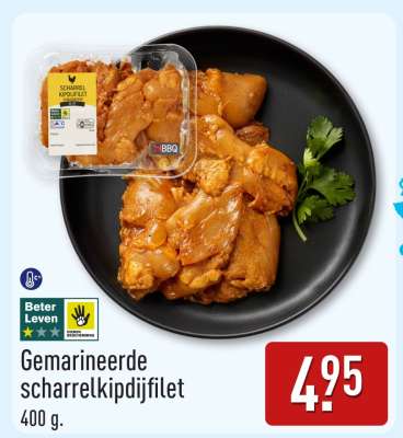 Gemarineerde scharrelkipdijfilet