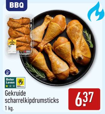 Gekruide scharrelkipdrumsticks