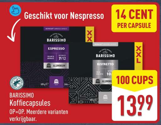 BARISSIMO Koffiecapsules