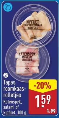 Tapas roomkaasrolletjes