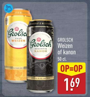 Grolsch Weizen of Kanon