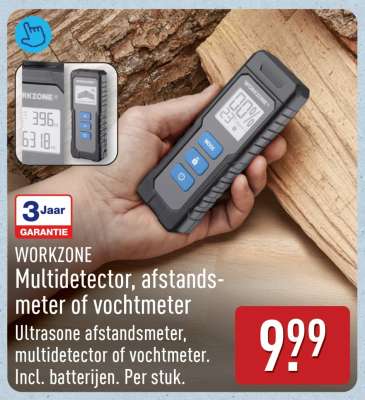 WORKZONE Multidetector, afstandsmeter of vochtmeter